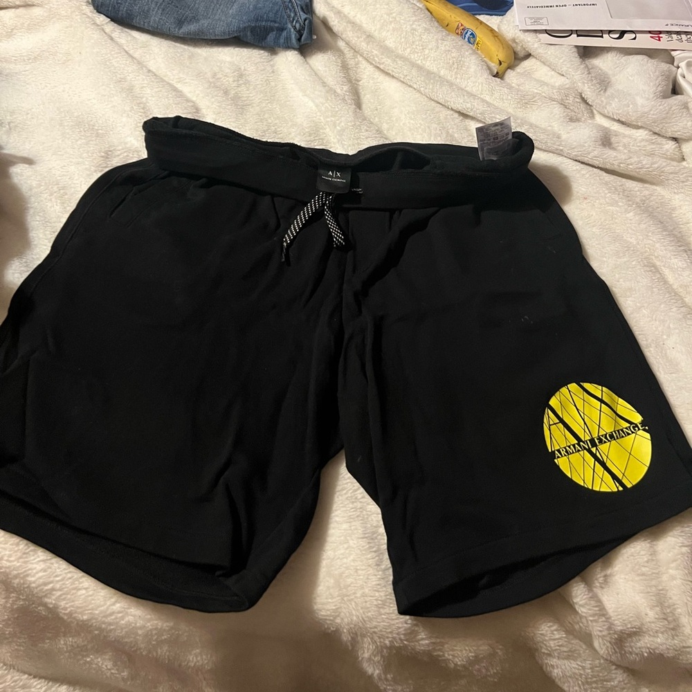 Blk Armani Exchange men’s designer shorts